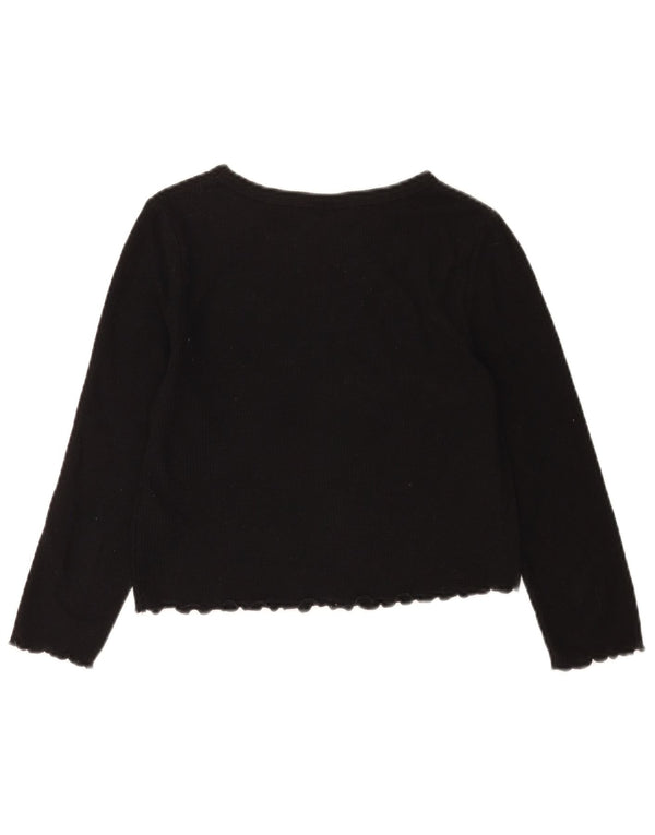 Topshop Camicetta corta da donna Top UK 8 piccolo cotone nero