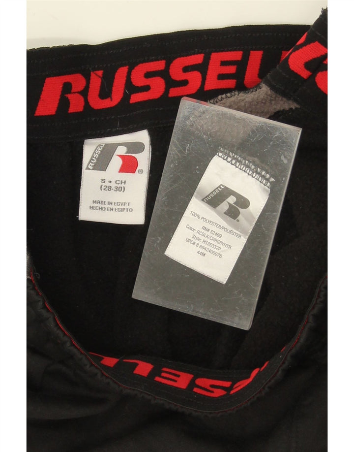 RUSSELL ATHLETIC Mens Tracksuit Trousers Small  Black Polyester Vintage Russell Athletic and Second-Hand Russell Athletic from Messina Hembry 