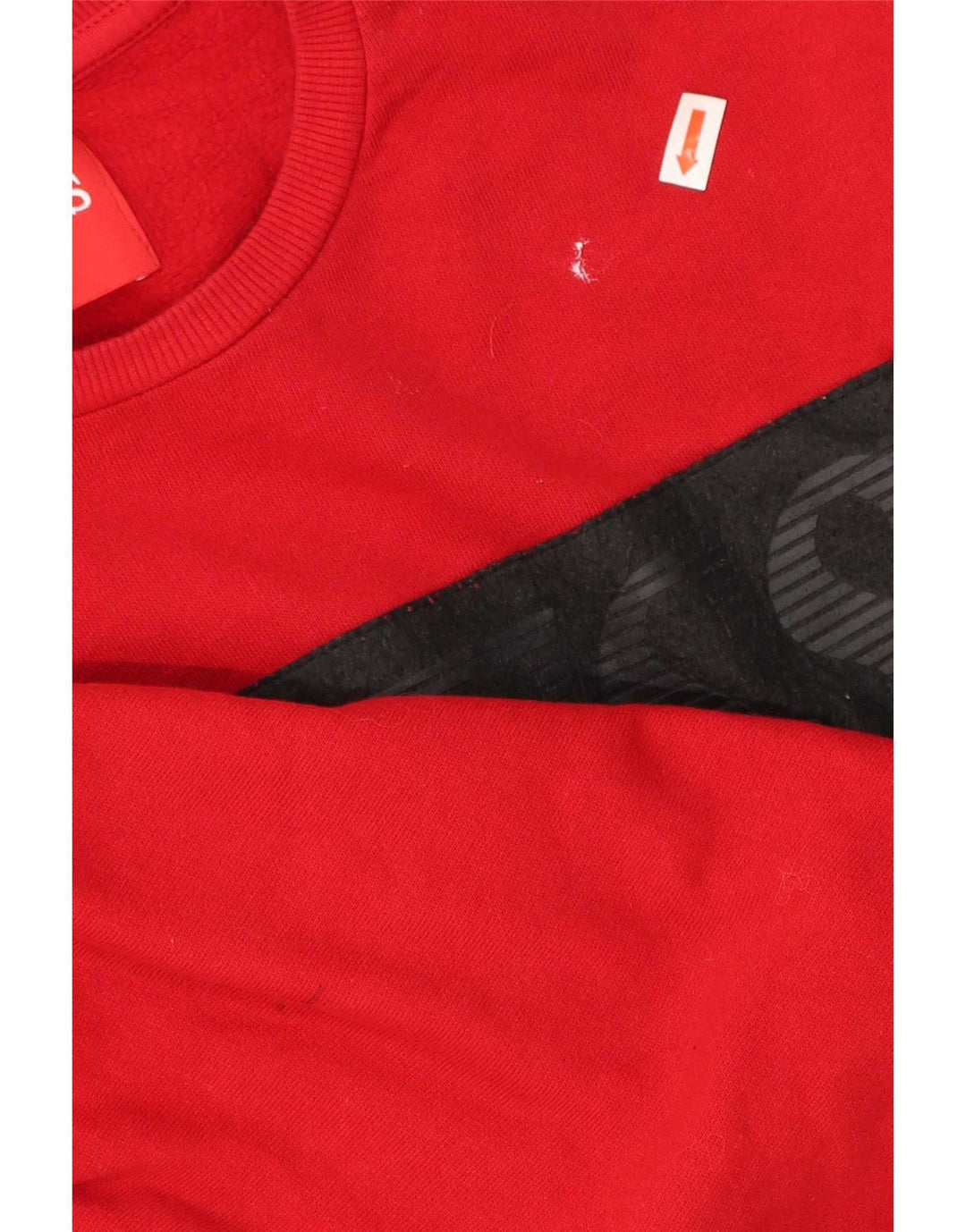 Guess Felpa grafica da uomo Maglione rosso medio in cotone