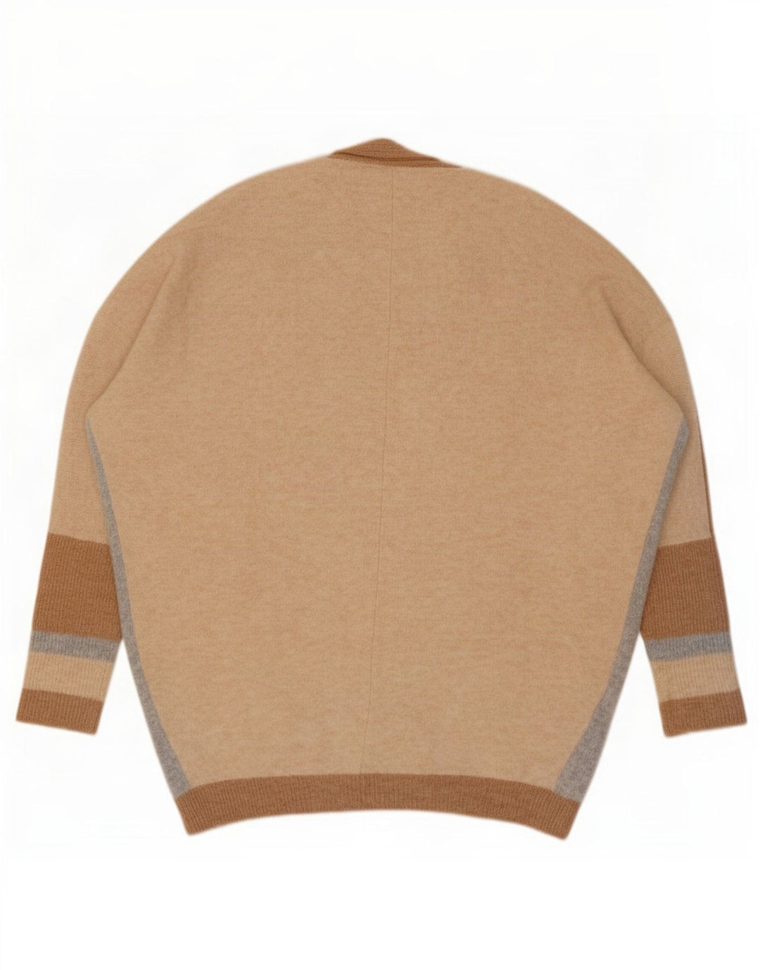Maglione cardigan oversize da donna Marks & Spencer UK 10 piccolo Beige