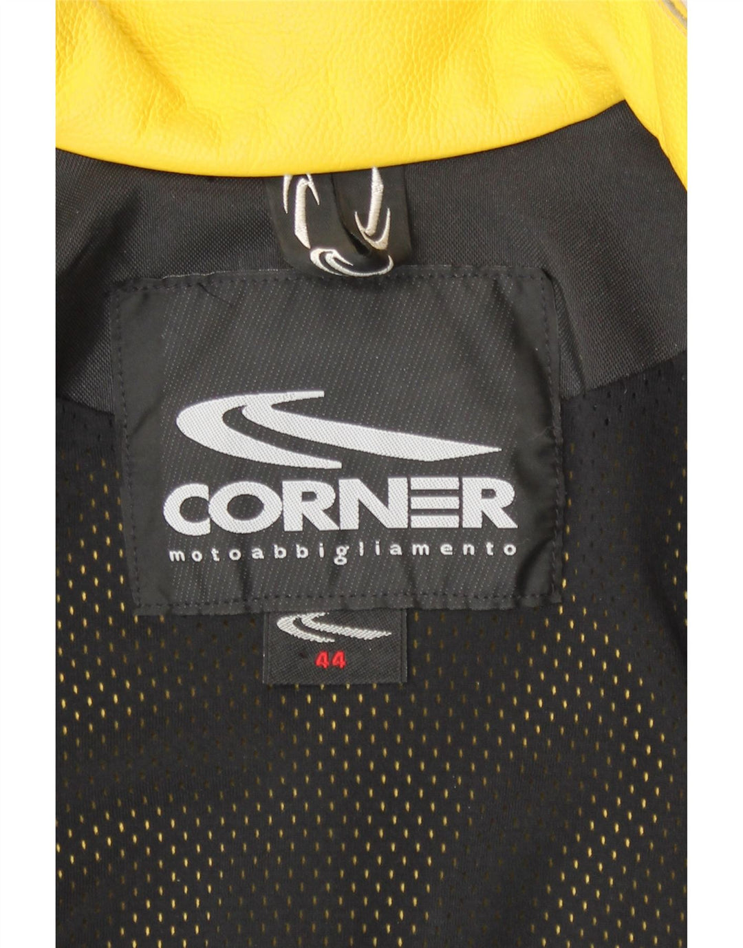 Giacca Biker in Pelle da Donna Corner IT 44 Pelle Media Gialla