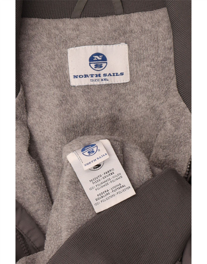 Giubbotto bomber da uomo North Sails UK 44 2XL Poliammide grigio