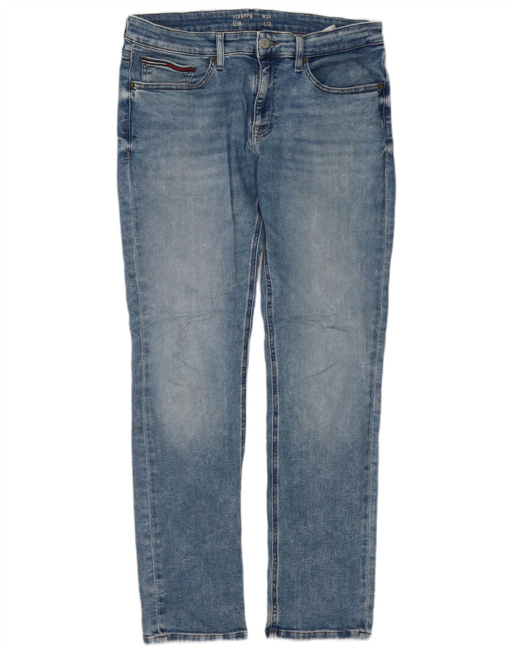 Tommy Hilfiger Uomo Scanton Slim Jeans W34 L32 Blu