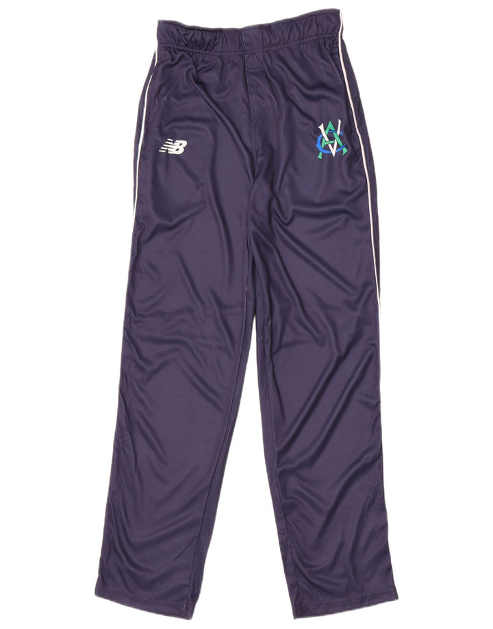 Pantaloni da tuta da donna New Balance UK 12 Poliestere blu navy medio