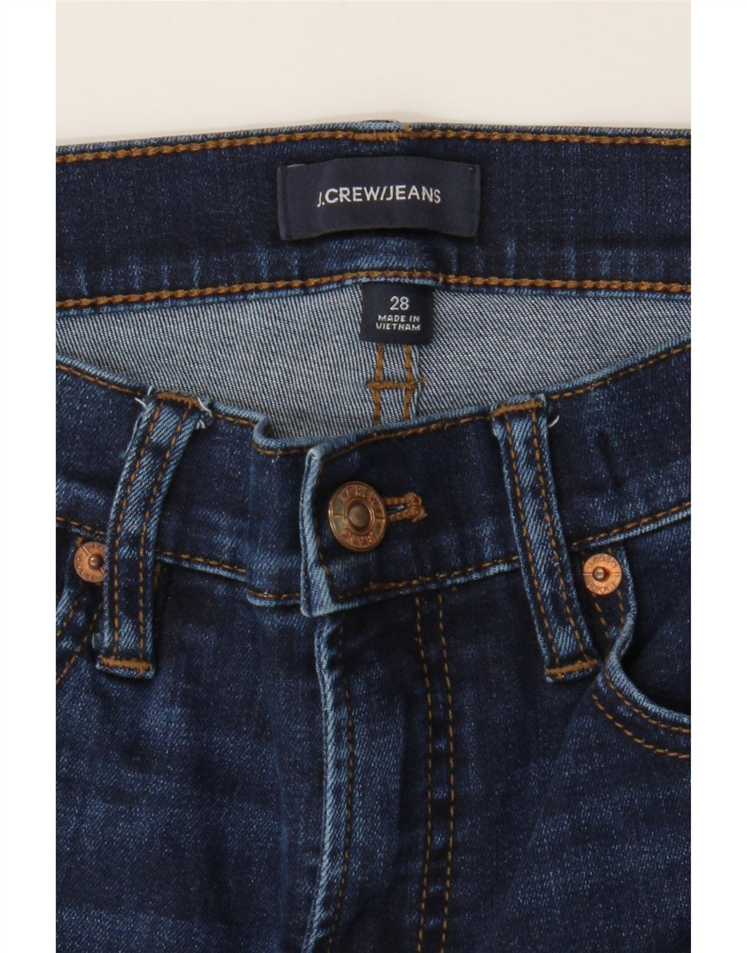 J. CREW Womens Capri Jeans W28 L21 Blue Cotton Vintage J. Crew and Second-Hand J. Crew from Messina Hembry 