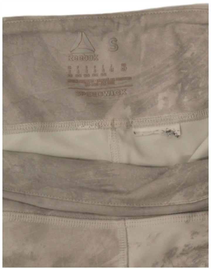 Leggings Reebok da donna UK 8/10 Small Grey Tie Dye
