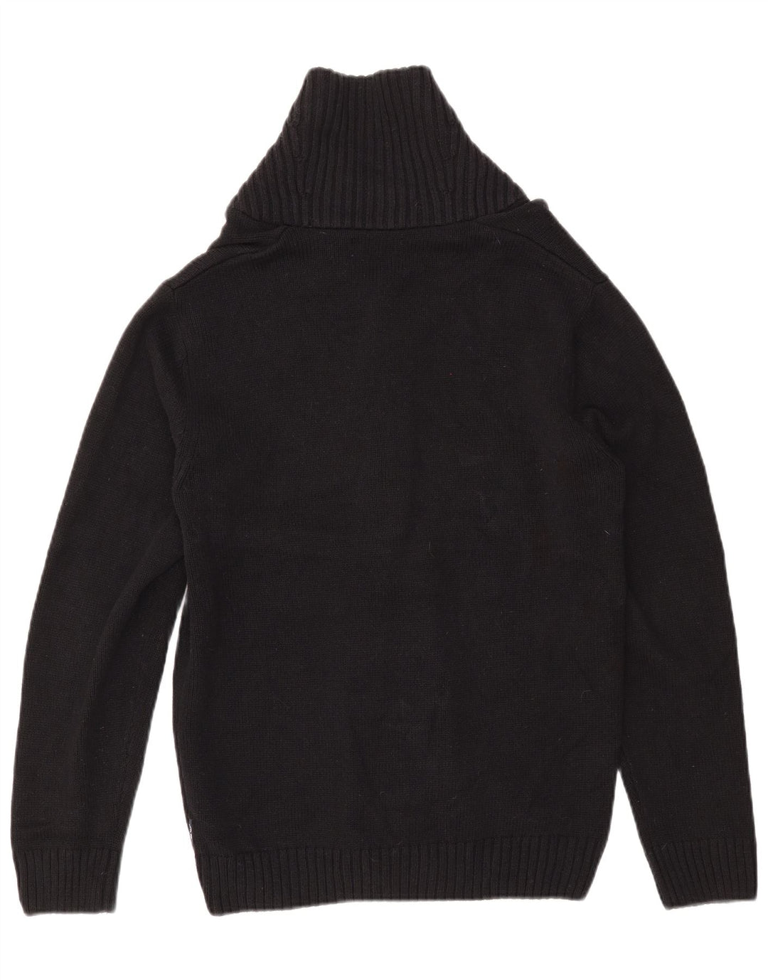 Maglione cardigan da uomo CHAPS piccolo cotone Fair Isle nero