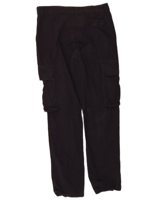 Pantaloni cargo dritti da uomo French Connection medi W32 L31 cotone nero