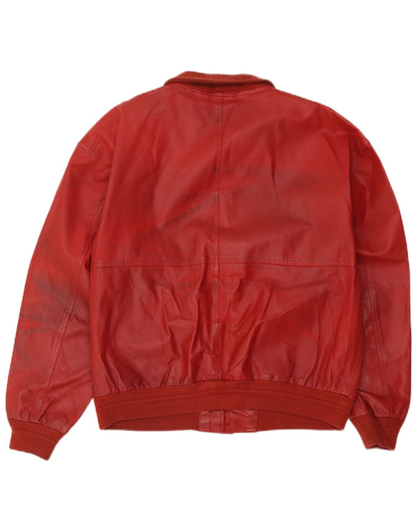 Giacca Pelle Uomo Conbipel IT 52 Large Pelle Rossa