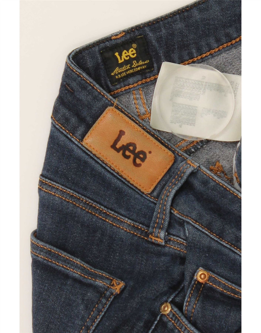 Jeans dritti Marion da donna Lee W27 L31 cotone blu navy