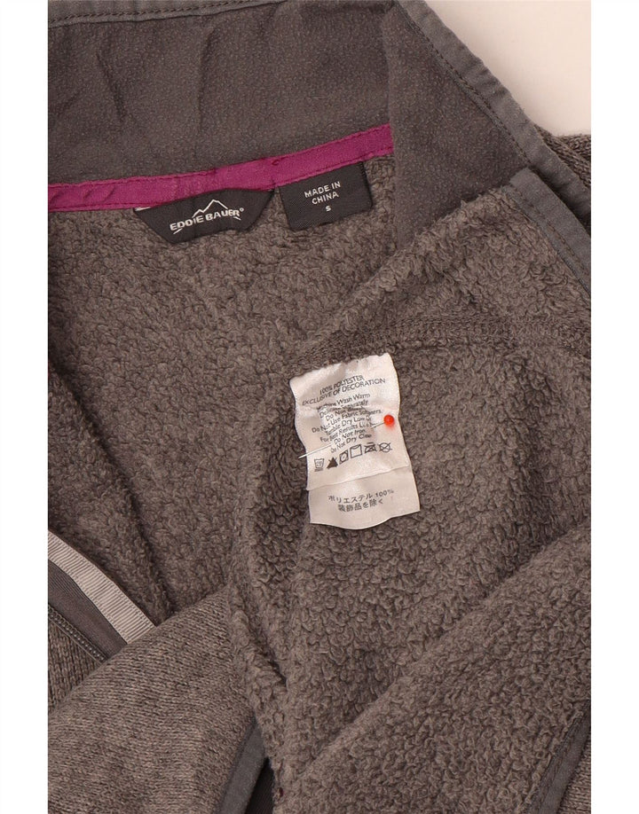 Giacca da tuta da donna Eddie Bauer UK 10 Small Poliestere chiazzato grigio