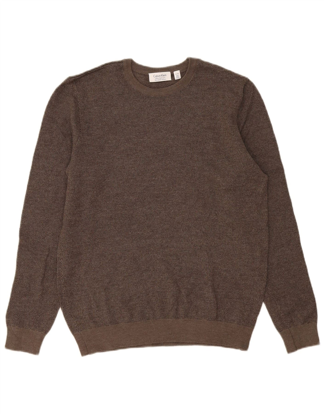Maglione maglione girocollo da uomo Calvin Klein grigio medio