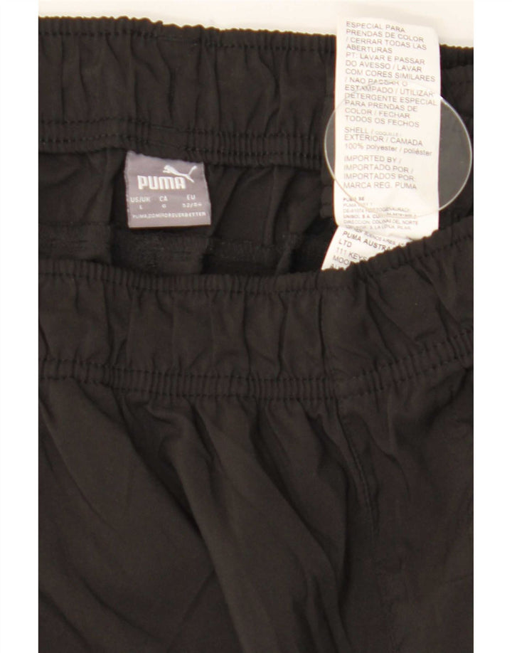 Pantaloni da tuta da uomo Puma Joggers grandi neri in poliestere