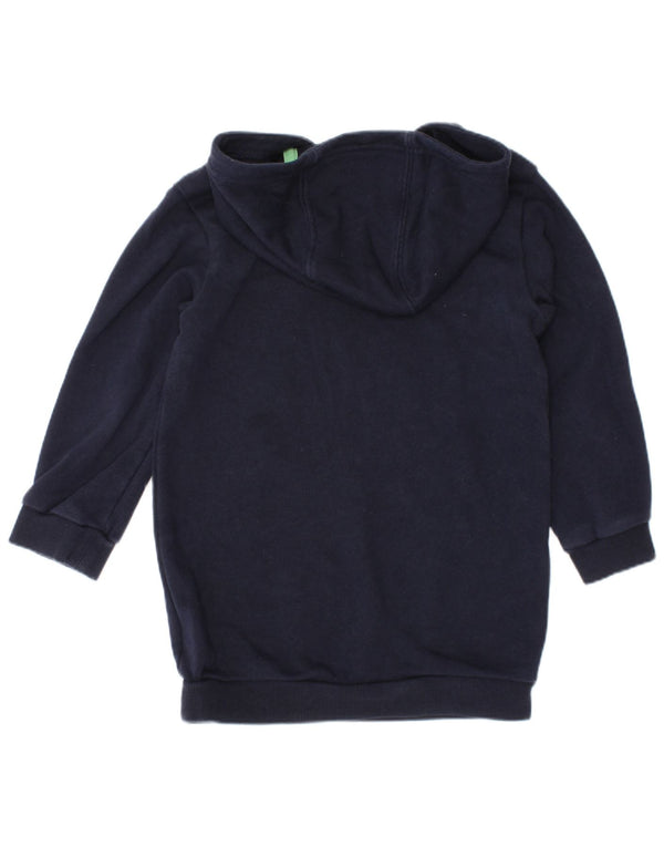 Felpa con cappuccio grafica Adidas da bambina 18-24 mesi in cotone blu navy