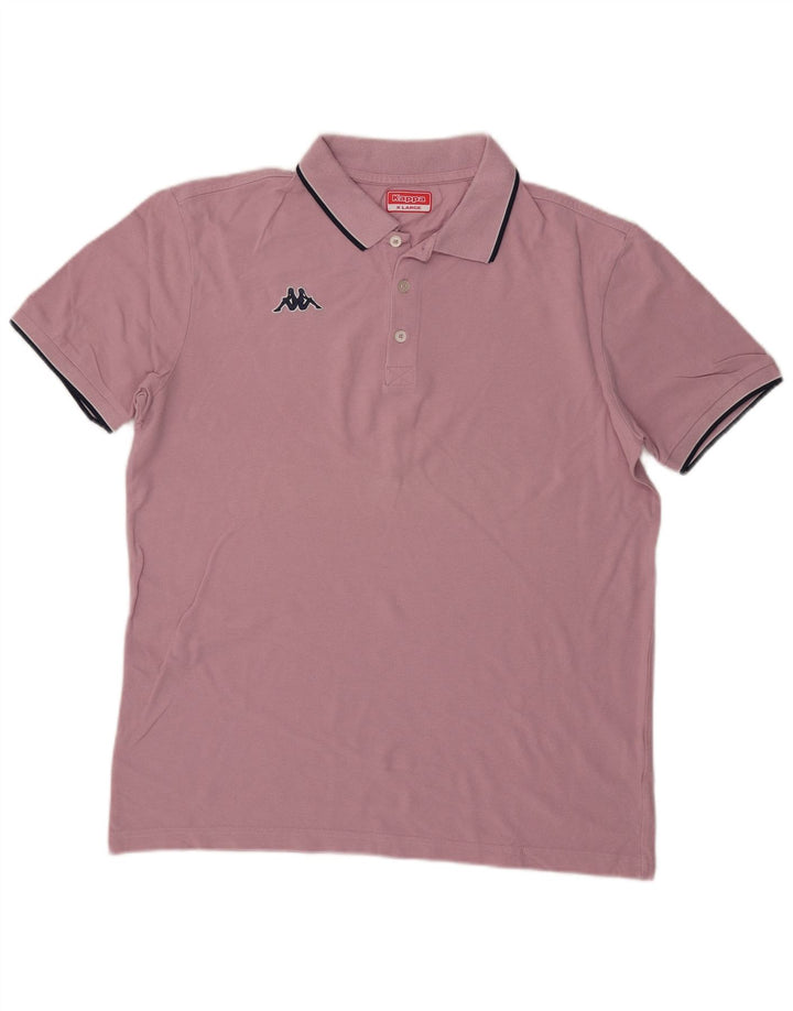 Polo Kappa Uomo XL Rosa Cotone