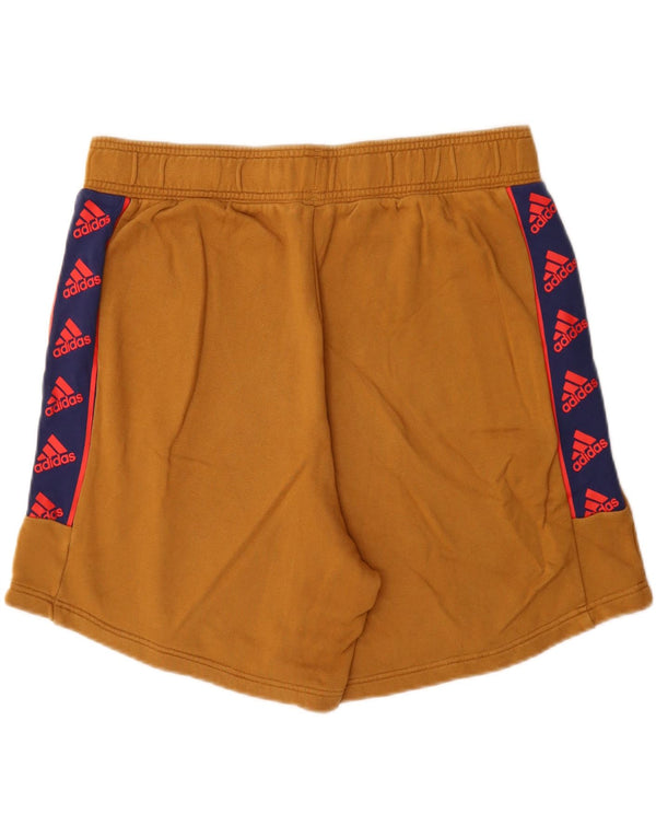 Pantaloncini sportivi grafici da uomo Adidas XL in cotone color block beige