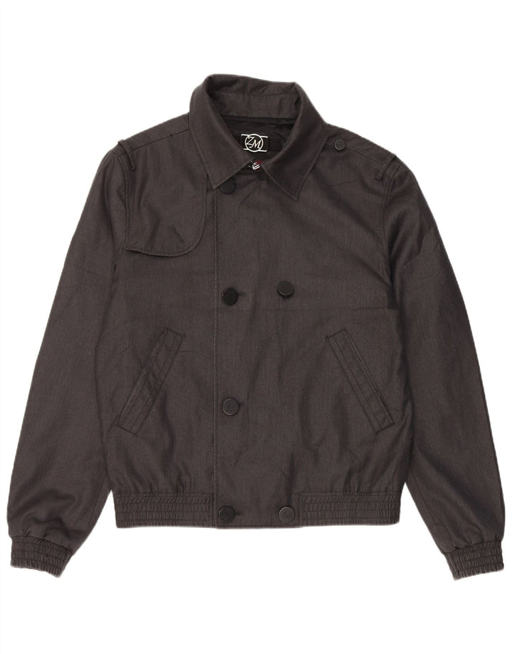 Giubbotto bomber doppiopetto da uomo Zara UK 38 Poliestere grigio medio