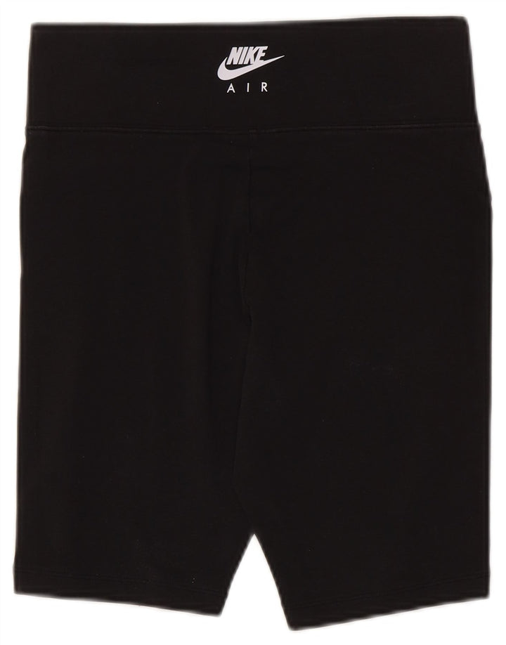 Pantaloncini sportivi grafici Nike da donna UK 12 cotone medio nero