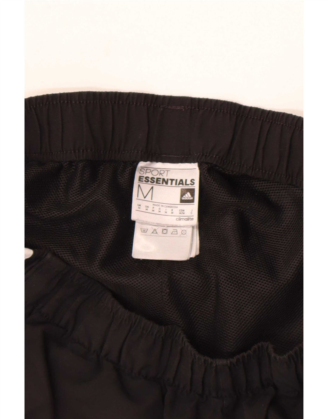 Pantaloncini sportivi Adidas Climalite da uomo medio poliestere nero