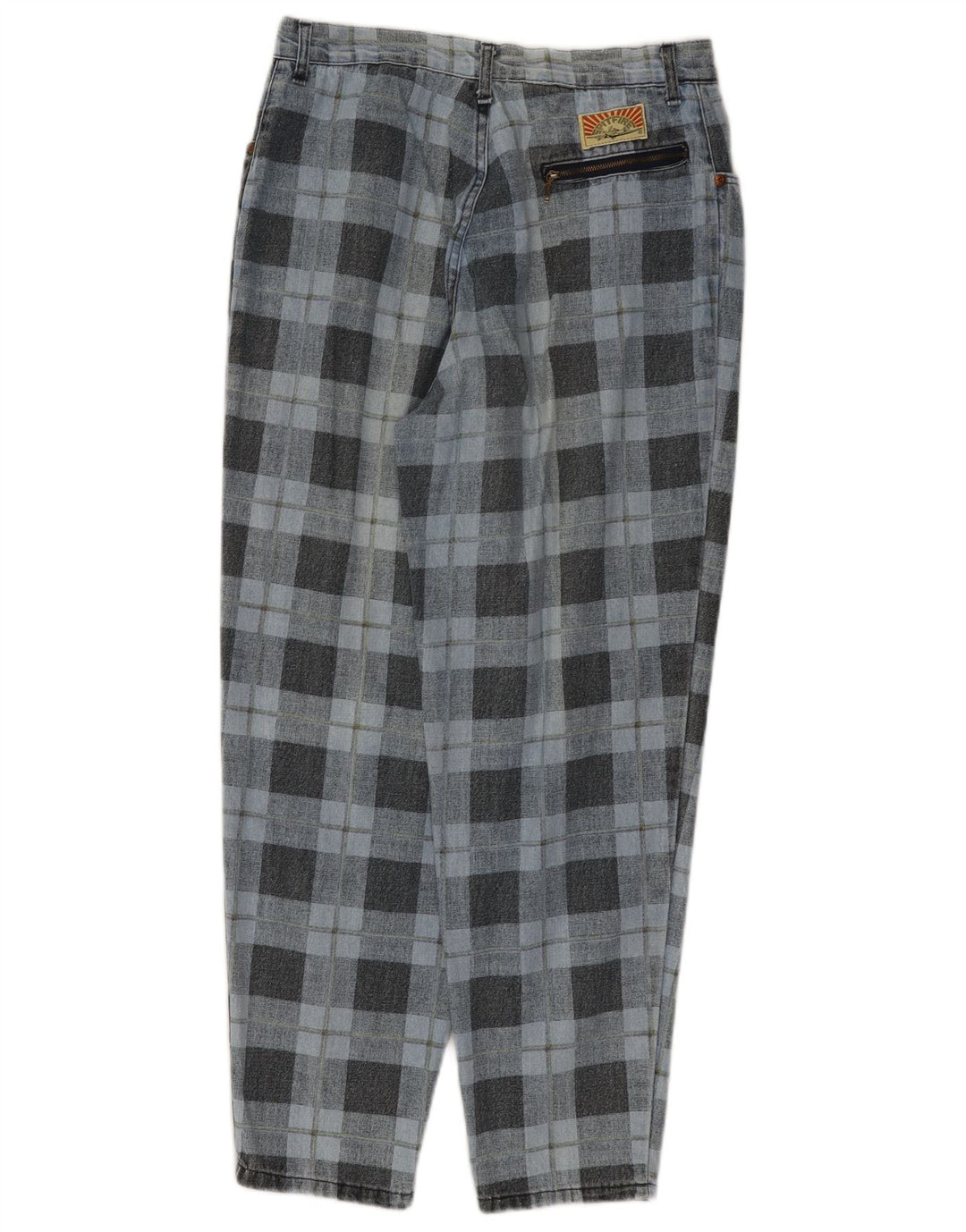 Jeans affusolati da donna SPITFIRE W34 L27 cotone a quadri blu