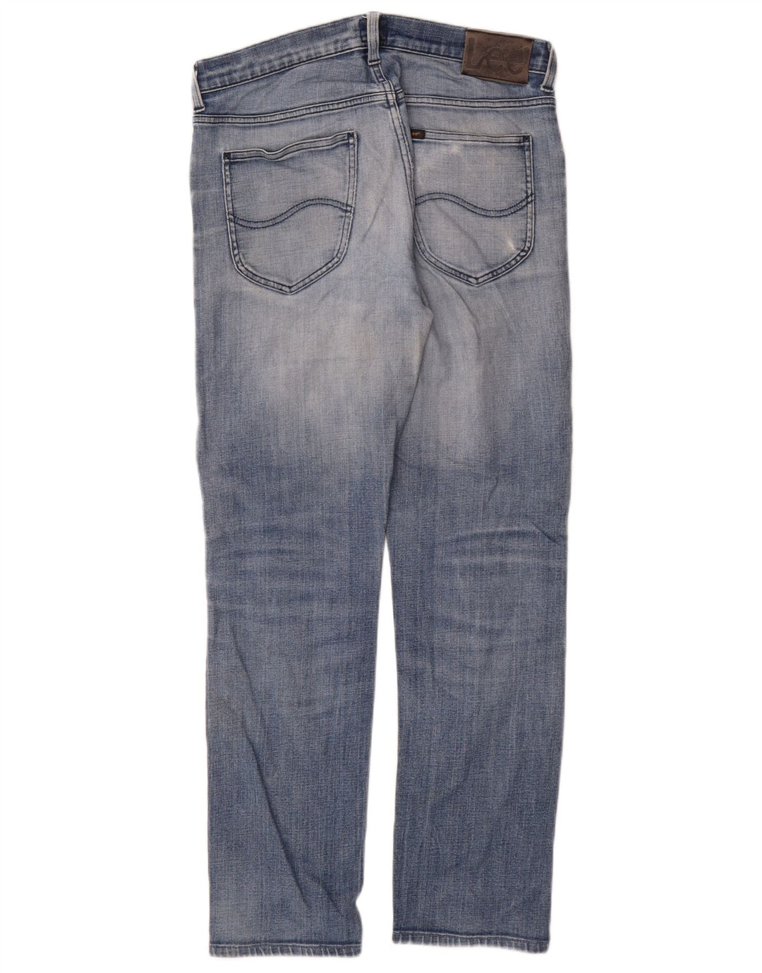 Jeans dritti invecchiati Lee da uomo W30 L31 in cotone blu