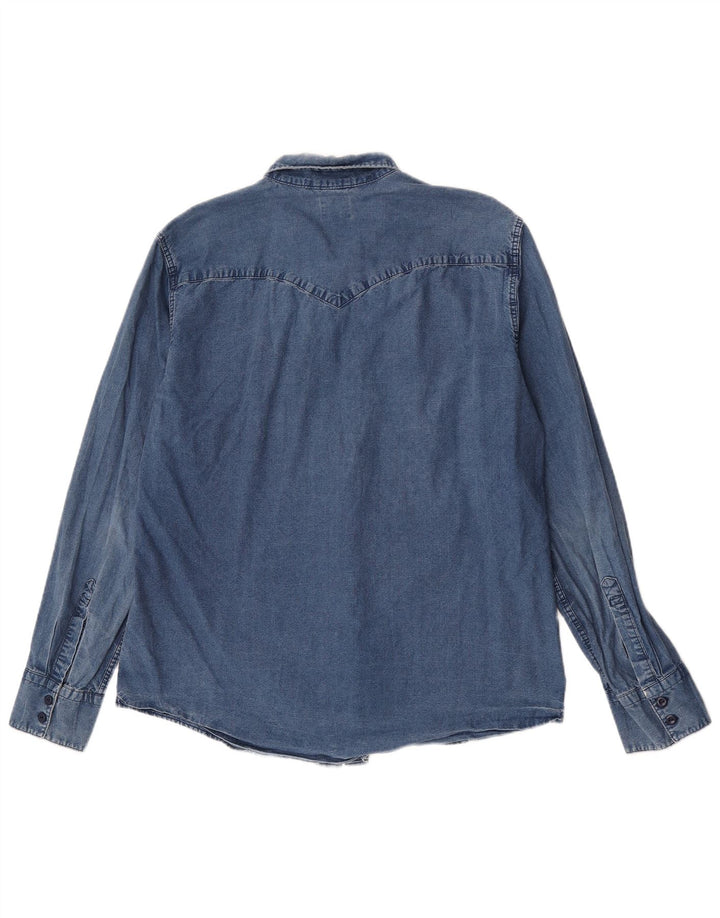 Camicia di jeans da uomo Levi's XL in cotone blu