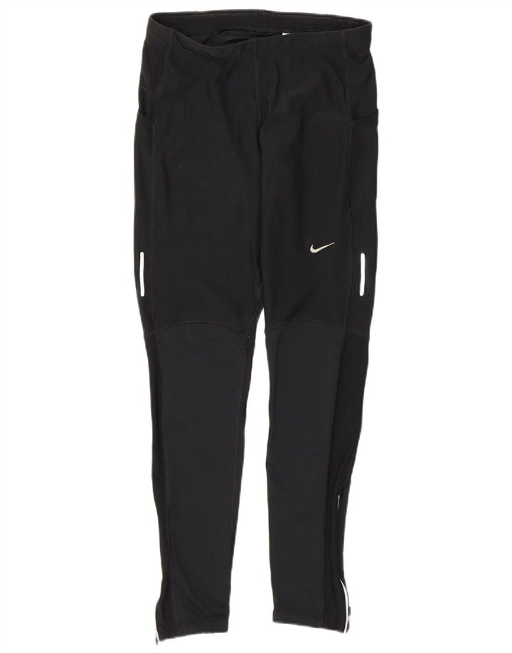 Leggings Nike Dri Fit da donna UK 12 Medium Black Colourblock poliestere