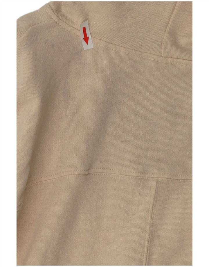 Felpa con cappuccio per ragazze Benetton 11-12 anni 2XL cotone bianco sporco