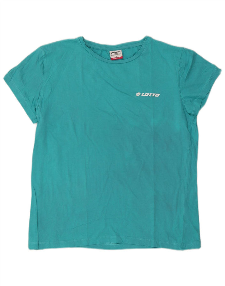 T-shirt da donna Lotto Top UK 14 cotone blu medio