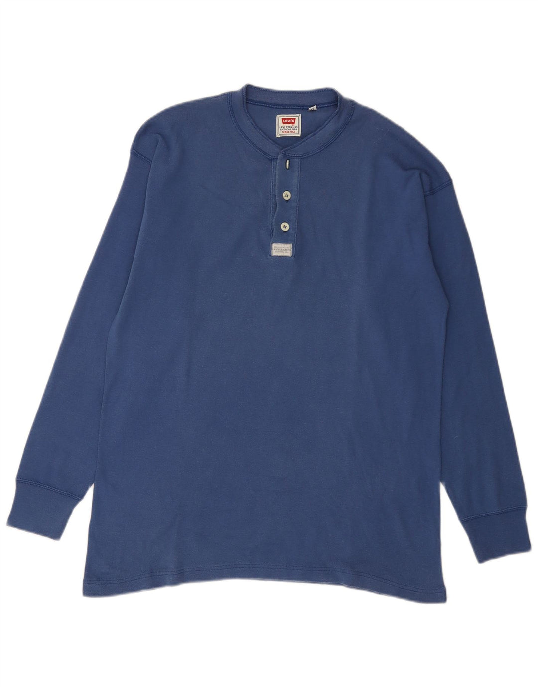 Levi's Maglia da uomo a maniche lunghe XL in cotone blu