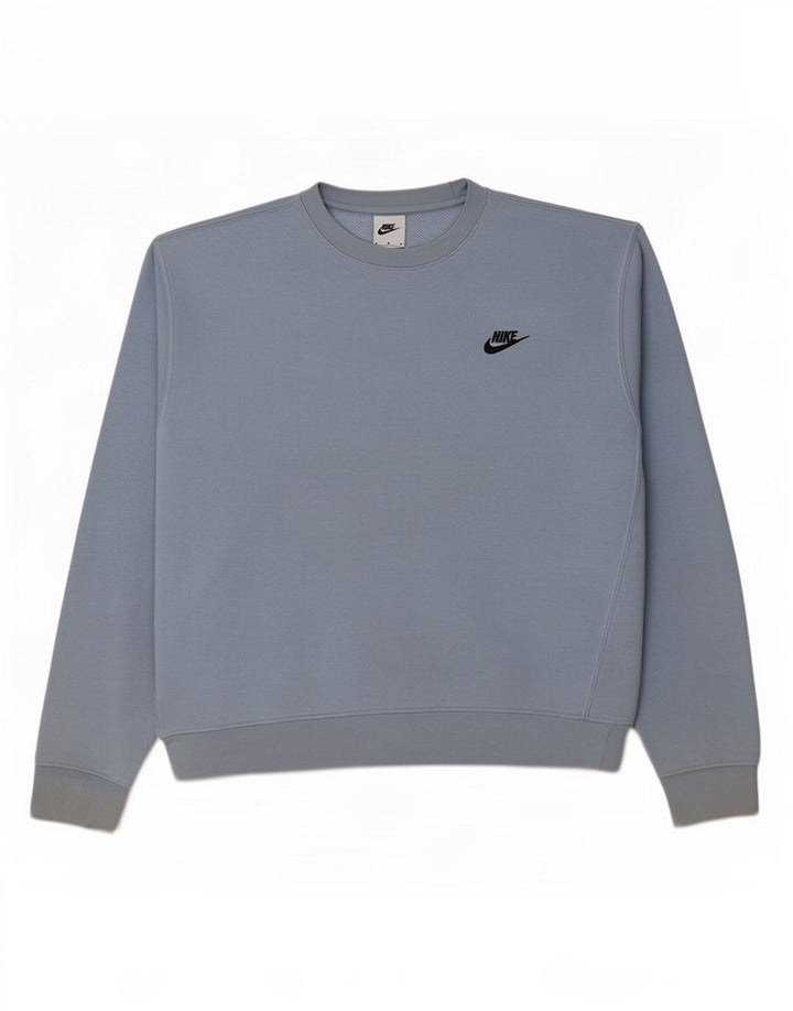 Felpa Nike Uomo Maglione Blu Medio Cotone