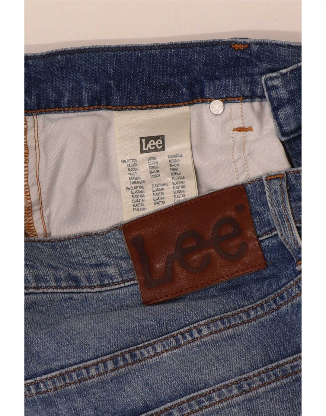 Jeans dritti da uomo Lee Daren W30 L32 cotone blu