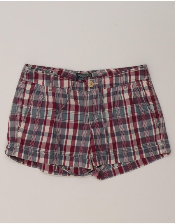 Pantaloncini chino da donna Ralph Lauren W28 cotone a quadri multicolore medio
