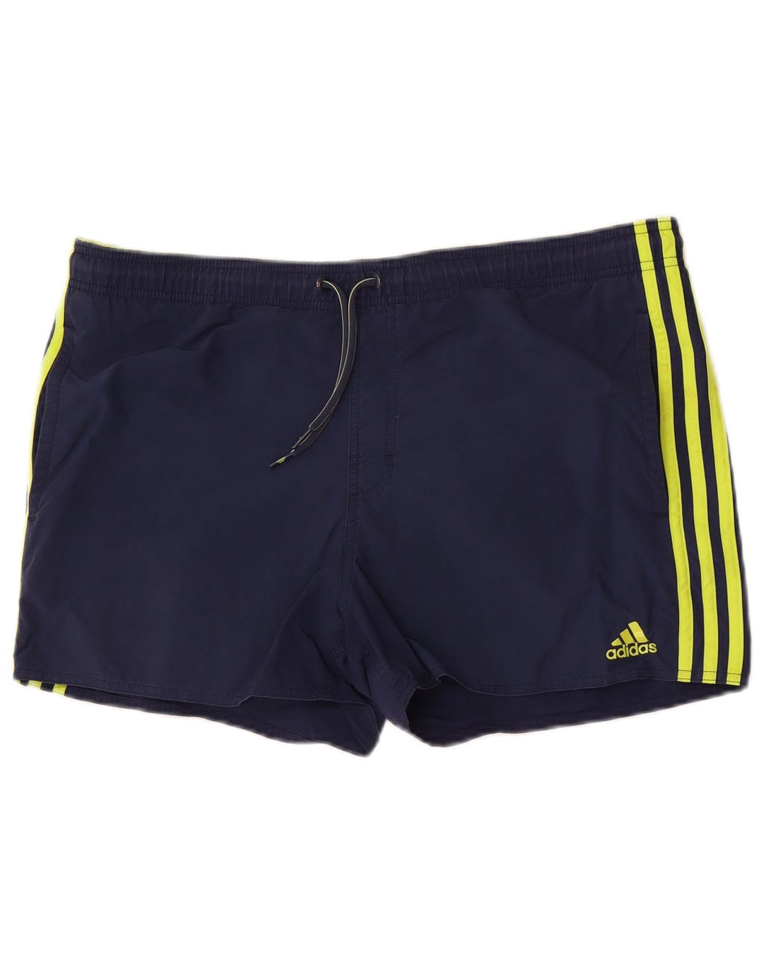 Pantaloncini da bagno da uomo Adidas medi in nylon blu navy