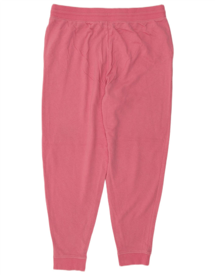 MARKS & SPENCER Pantaloni da tuta da donna Joggers UK 16 Large Rosa Cotone