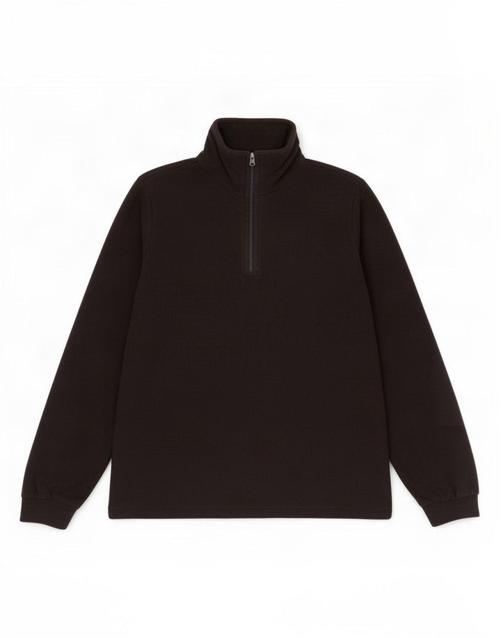 Maglione in pile da donna con collo con zip Brugi UK 14 medio poliestere nero