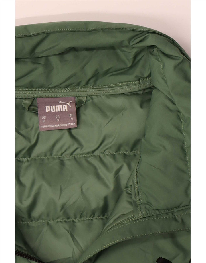 Giacca imbottita da uomo Puma UK 38 Poliestere color block verde medio