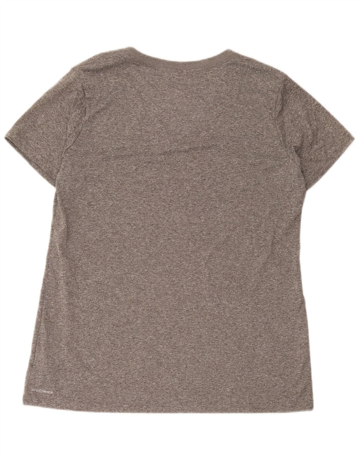 T-shirt Reebok da donna Top UK 16 grande grigio poliestere