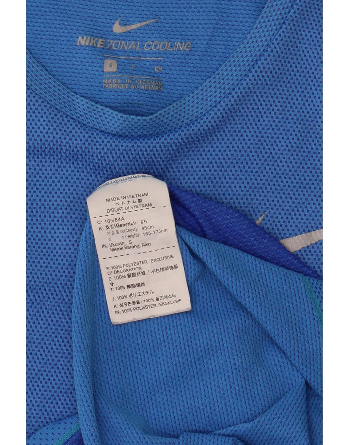 T-shirt Nike da uomo Top Small blu in poliestere