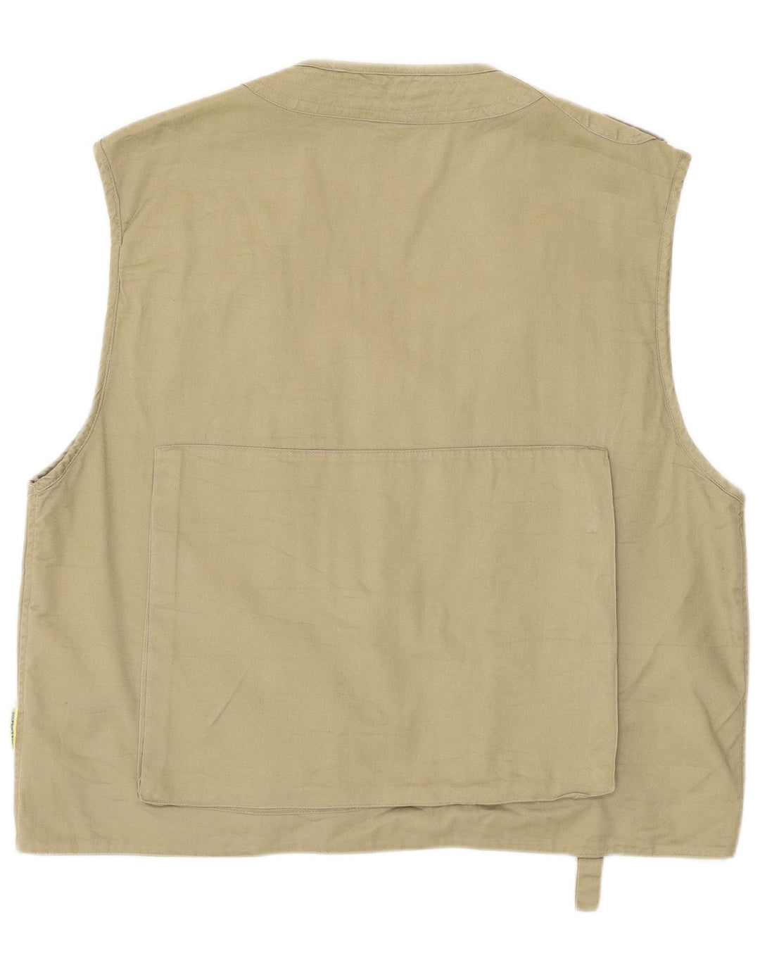 Gilet da uomo vintage IT 50 grande in cotone kaki
