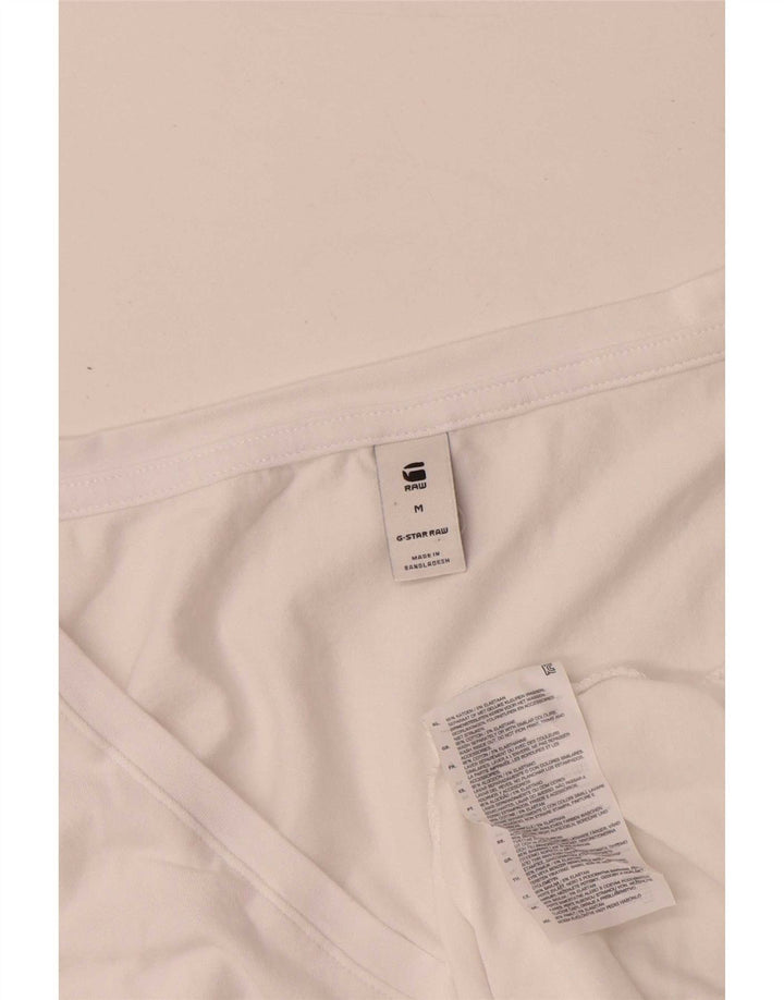 T-shirt da donna G-Star Top UK 12 cotone bianco medio