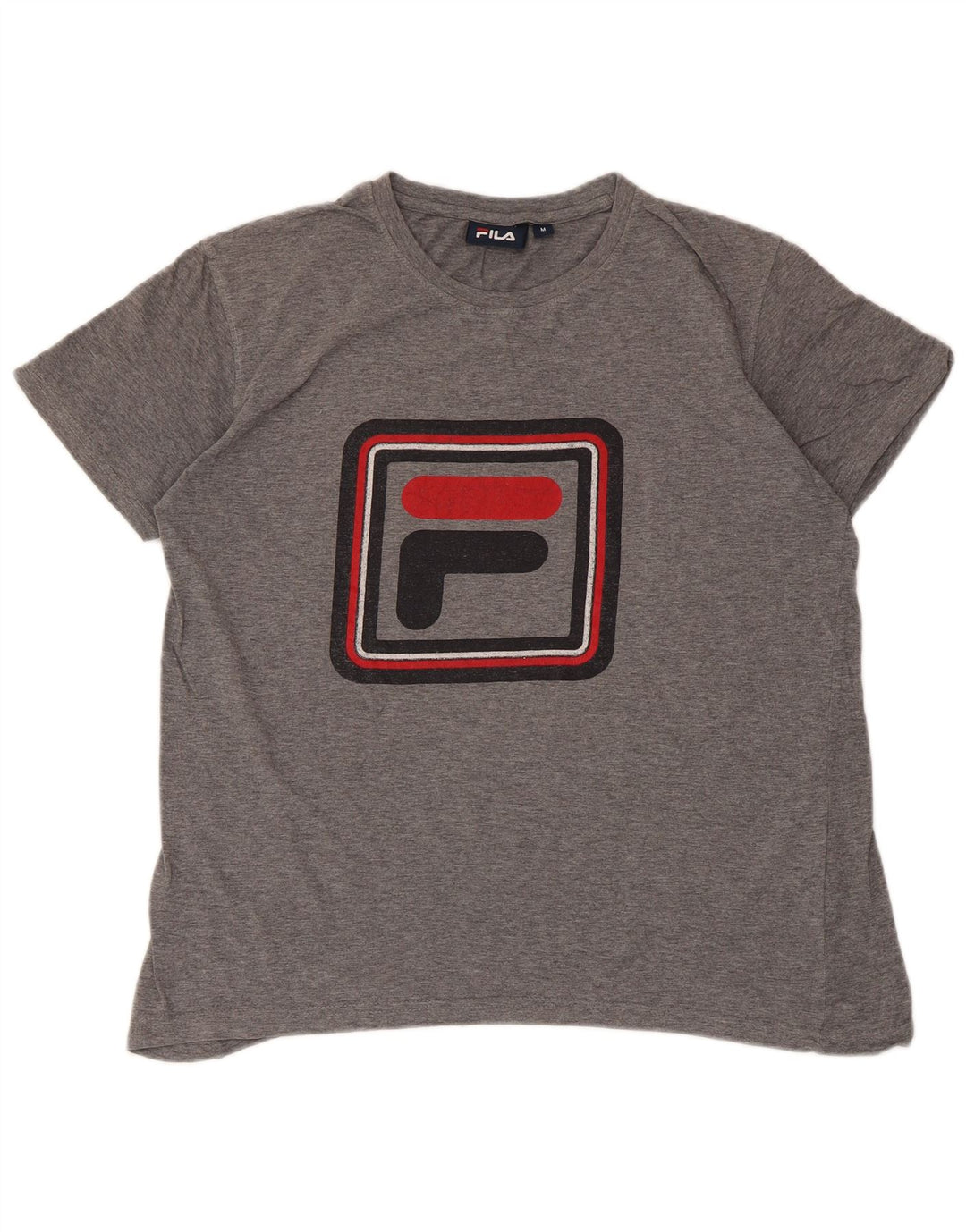 T-shirt grafica da uomo Fila Top grigio medio chiazzato