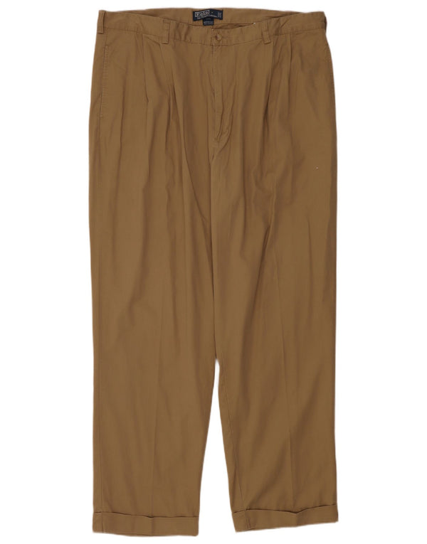 Polo Ralph Lauren Pantaloni chino con pegging da uomo Hammond Pant W42 L32 Cachi