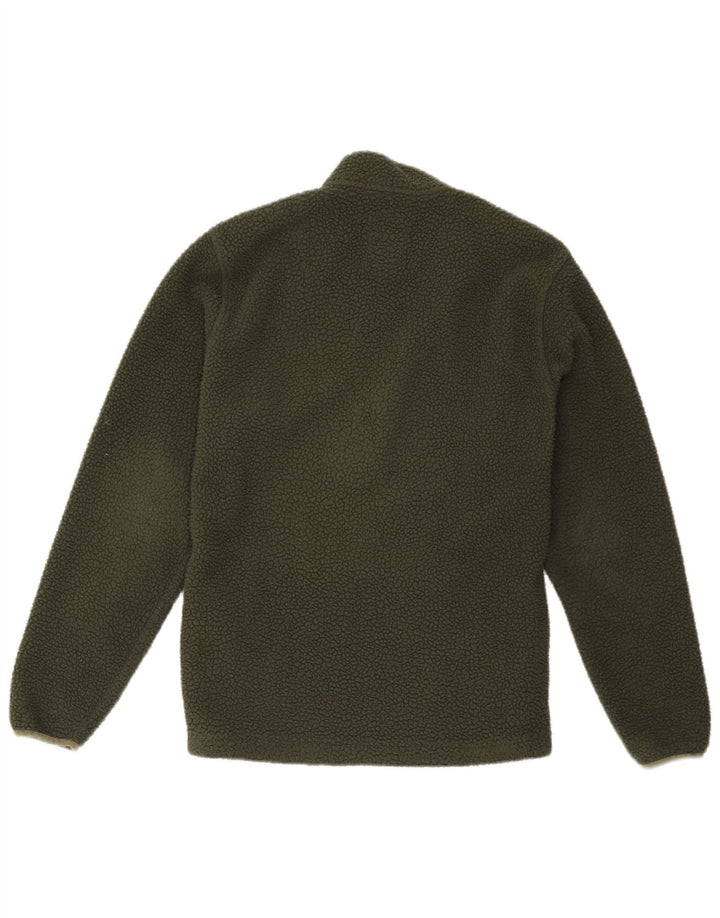 Timberland Maglione in pile da uomo con zip e collo piccolo poliestere verde