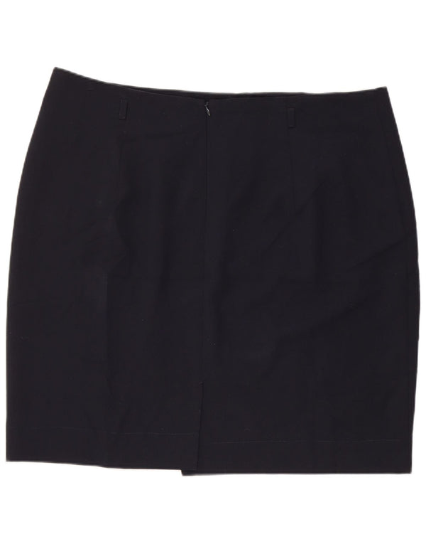 Gonna a tubino da donna Marks & Spencer UK 20 2XL W38 Poliestere blu navy