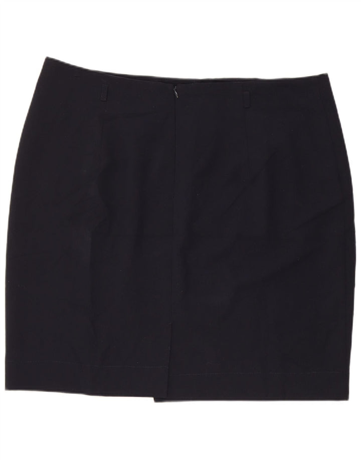 Gonna a tubino da donna Marks & Spencer UK 20 2XL W38 Poliestere blu navy
