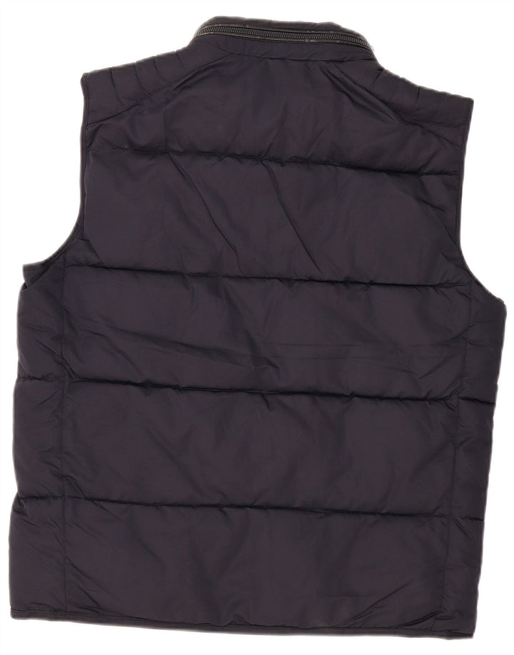 Gilet imbottito da uomo Zara UK 42 XL poliestere blu navy