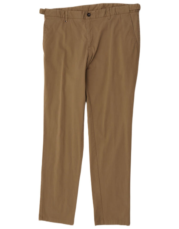 Pantaloni chino slim da uomo Hugo Boss W38 L32 cotone kaki