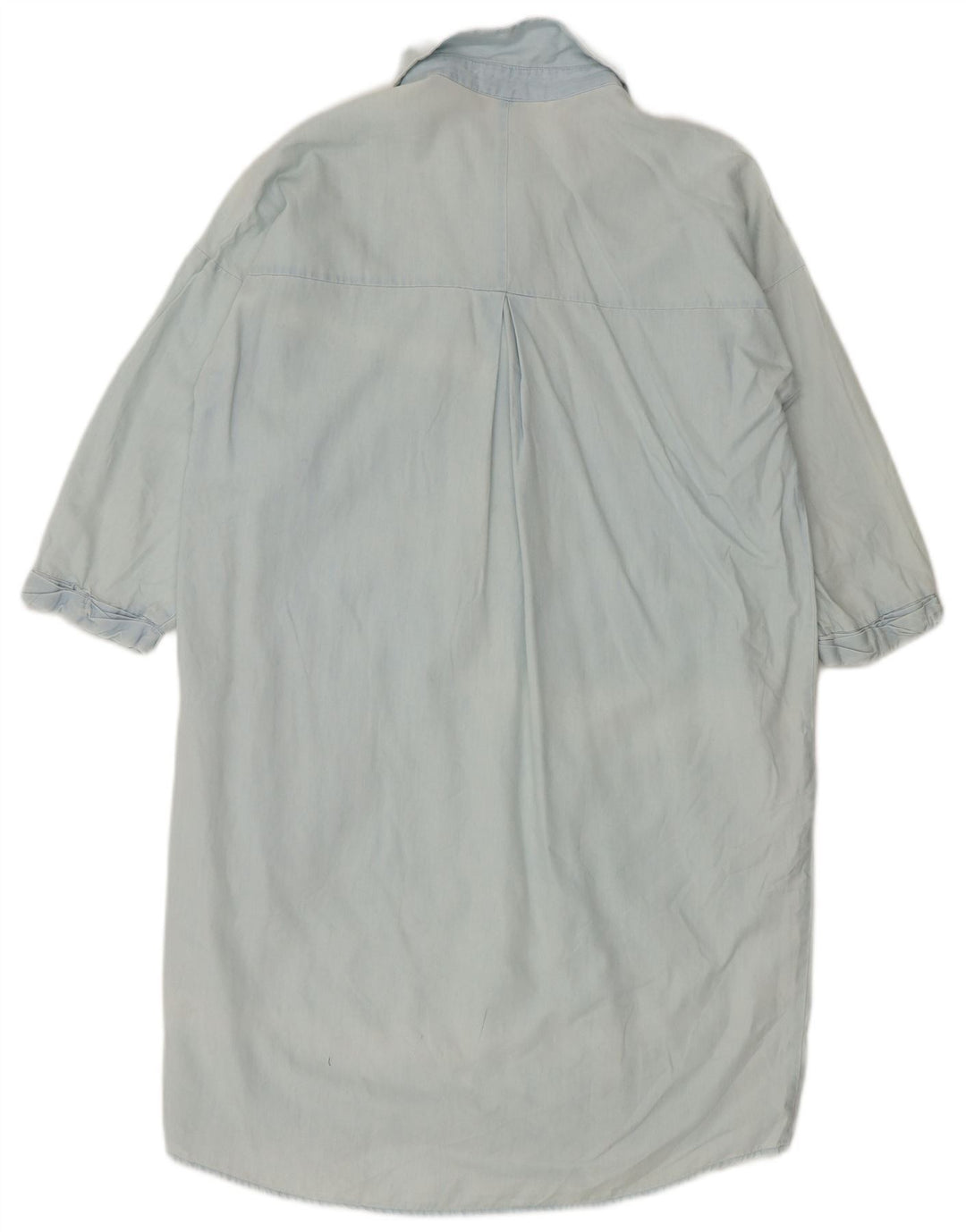 Abito camicia pullover vestibilità ampia da donna Whistles UK 10 piccolo cotone blu