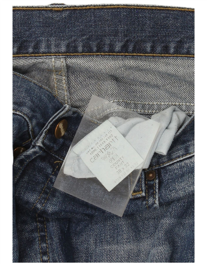 Jeans dritti da uomo Carhartt W38 L32 cotone blu
